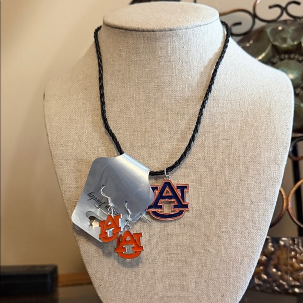 University Logo Necklace and Earrings Set